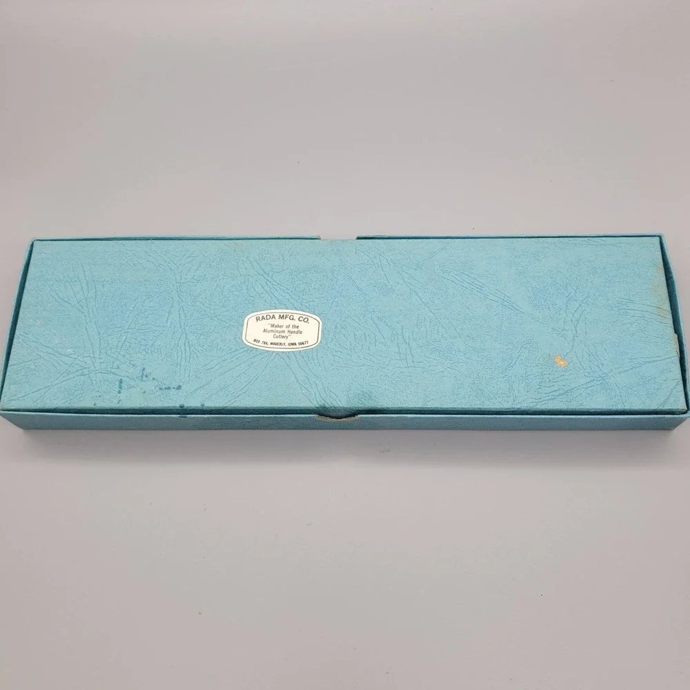 Vintage Rada Mfg 3 pc Aluminum Cutlery Knife Set with Original Box